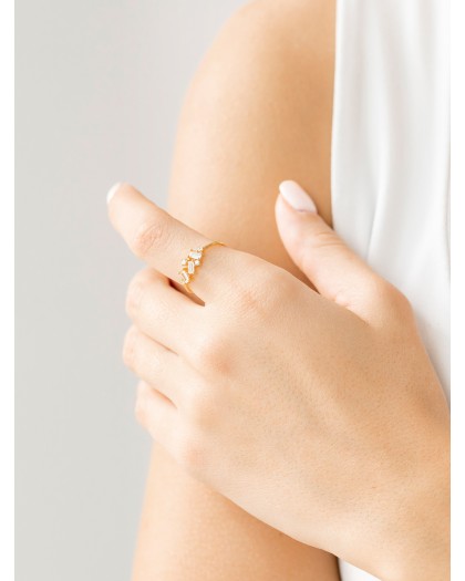 Anillo Baguette Doré