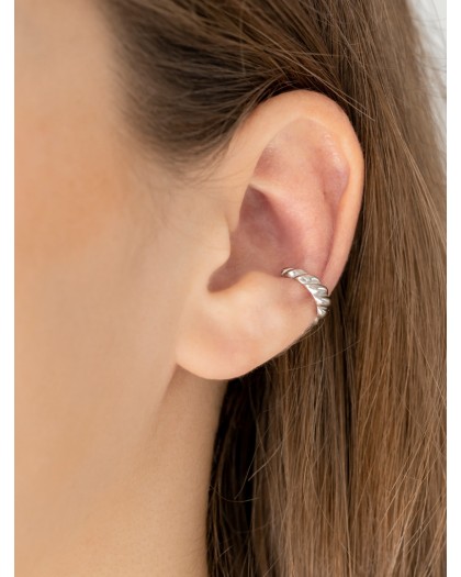 Pendientes Ear Cuff Spiral Plata