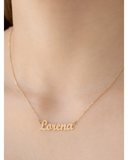 Collar con nombre clásico Doré
