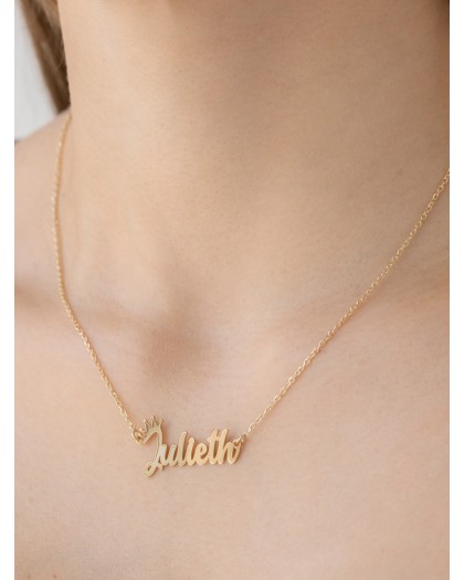 Collar con nombre Crown Doré