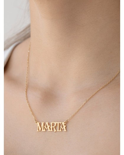 Collar con nombre Kingdom Doré