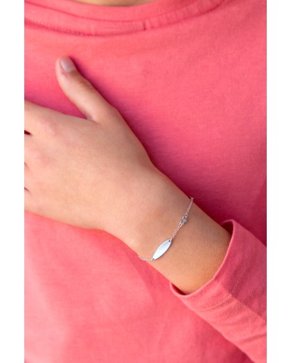 Pulsera bebé estrella Plata