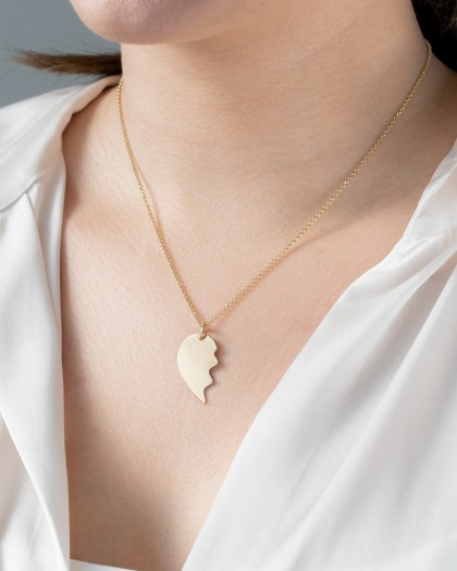 Collar Corazón doble con nombres