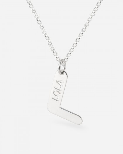 Collar con Nombre Inicial Plata
