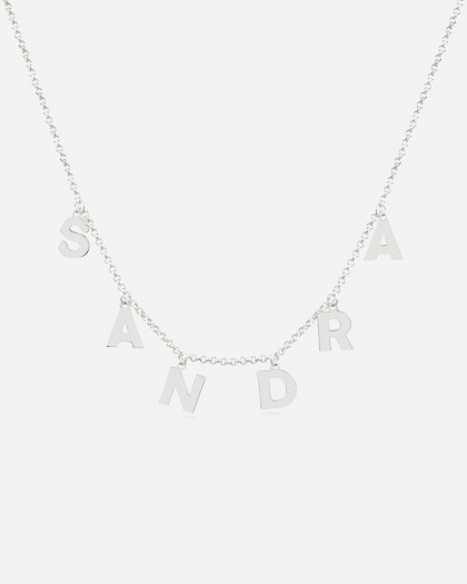 Collar con Nombre Letters Plata