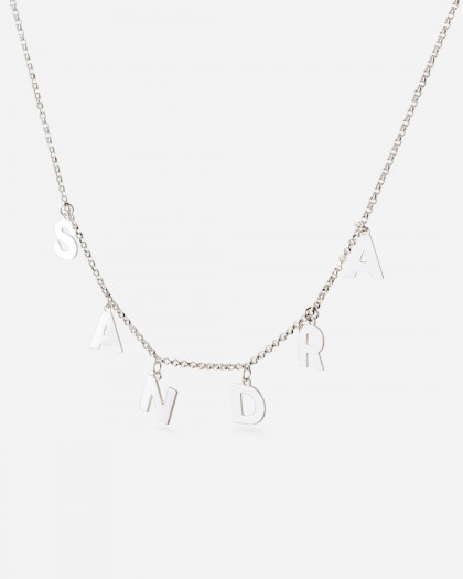 Collar con Nombre Letters Plata