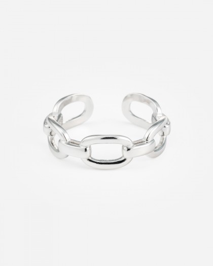 Anillo Ajustable Link Plata