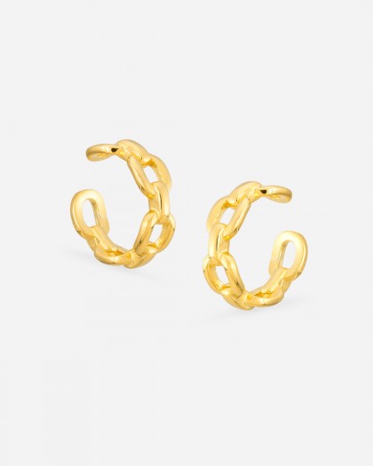 Pendientes Ear Cuff Forced Doré