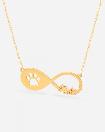 Collar con 1 nombre Infinito Mascota Doré