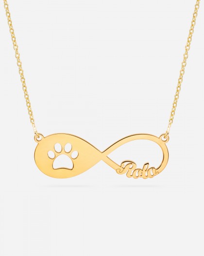 Collar con 1 nombre Infinito Mascota Doré