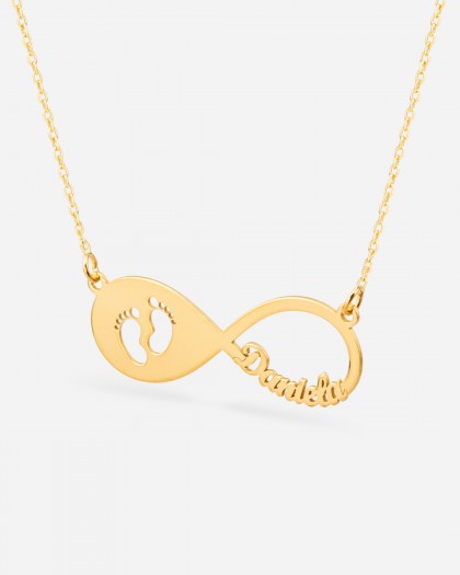 Collar con 1 nombre Infinito Baby Doré