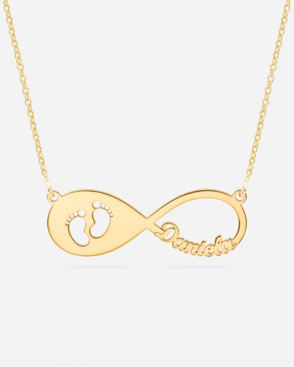 Collar con 1 nombre Infinito Baby Doré