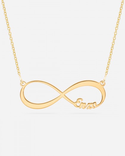 Collar con 1 nombre Infinito Doré