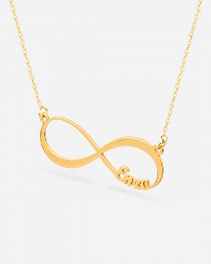 Collar con 1 nombre Infinito Doré