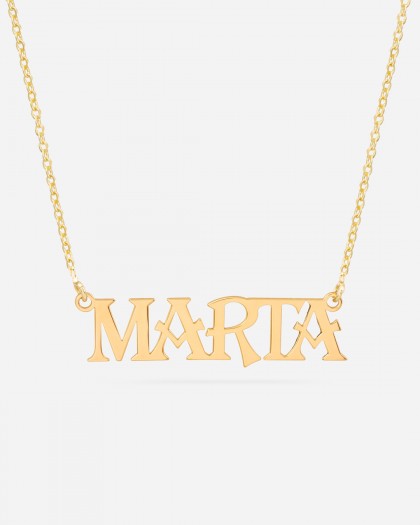 Collar con nombre Kingdom Doré