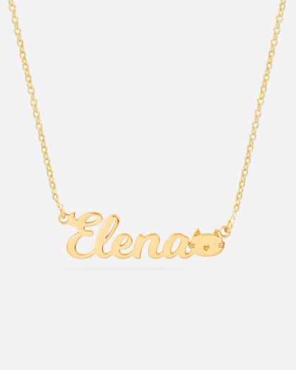 Collar con nombre Cat Doré