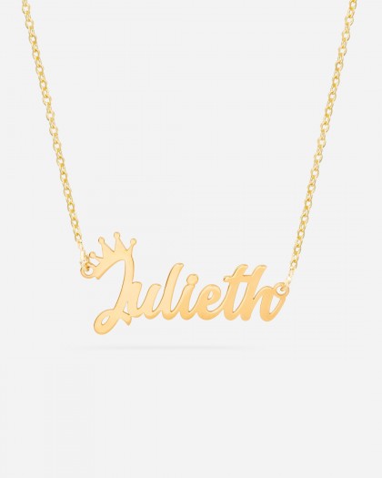 Collar con nombre Crown Doré