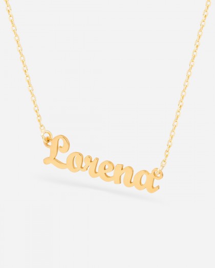 Collar con nombre clásico Doré
