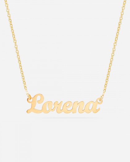 Collar con nombre clásico Doré