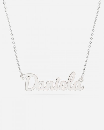 Collar con nombre Kids Plata