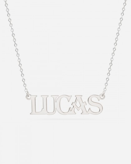 Collar con nombre Kingdom Plata