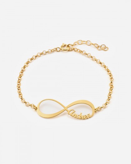 Pulsera con 1 nombre infinito Doré