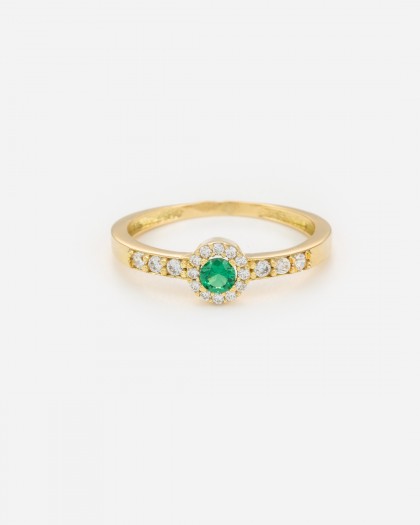 Anillo Aria Esmeralda Oro