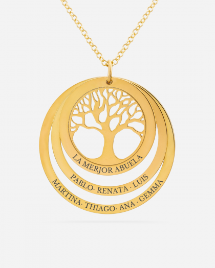 Collar Árbol de la Vida Doré