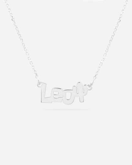 Collar con nombre cactus Plata