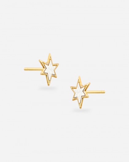 Pendientes estrella oro