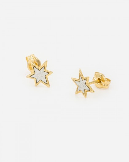 Pendientes estrella oro