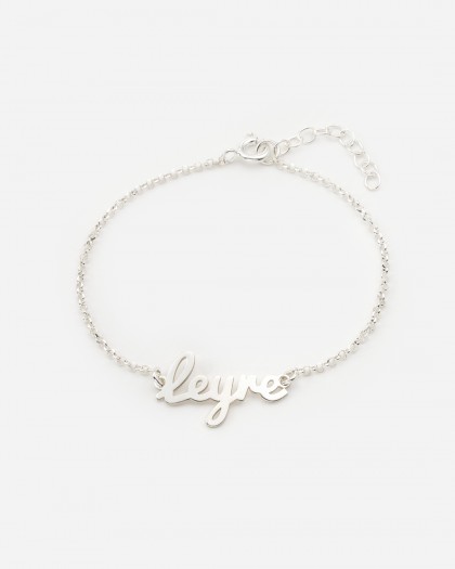 Pulsera con nombre Baby Plata