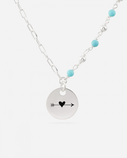 Collar personalizable Felicia plata