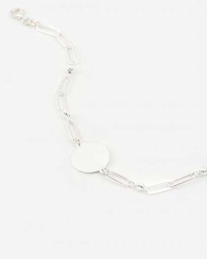 Pulsera personalizable Chiara plata