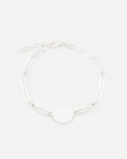 Pulsera personalizable Chiara plata