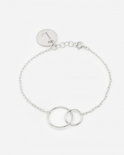 Pulsera personalizable Vinculo plata