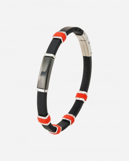 Pulsera caucho cerámica red