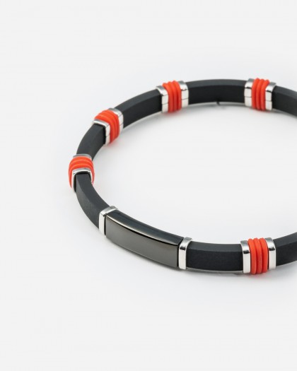 Pulsera caucho cerámica red