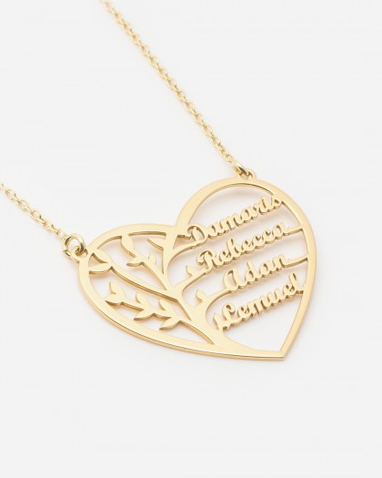Collar con Nombre Árbol de la Vida Doré
