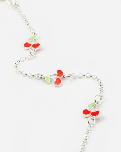 Pulsera para niña cerezas