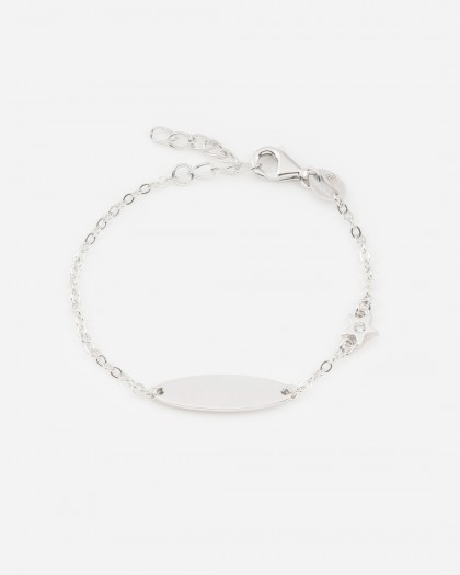 Pulsera bebé estrella Plata