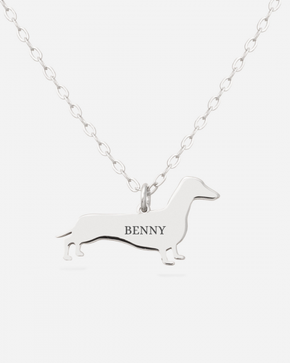 Collar Dachshund Plata