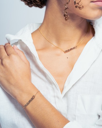 Collar Mama Love Doré