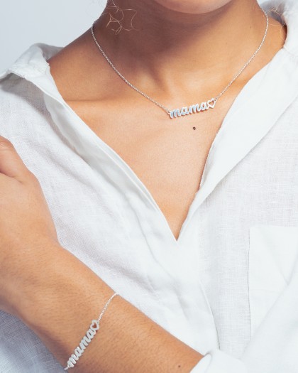 Collar Mama Love Plata