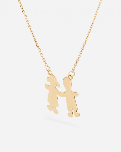 Collar personalizable niño y niña oro