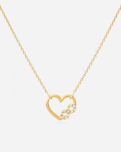 Collar Corazón Infinito Doré