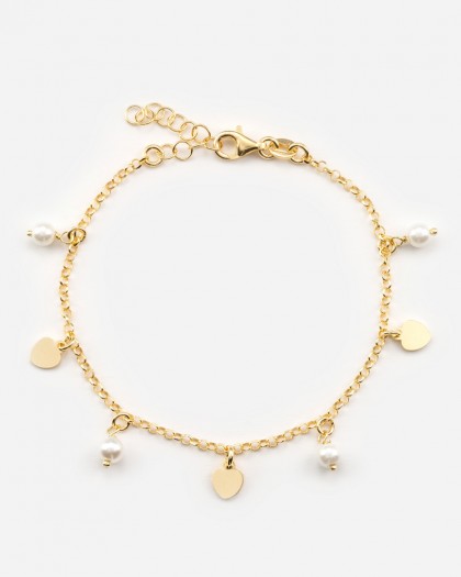 Pulsera Brigitte Corazones Doré