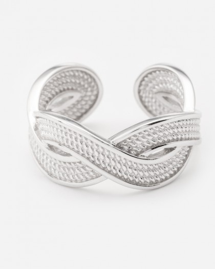 Anillo Ajustable Linked Plata