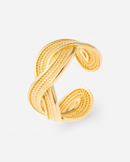 Anillo Ajustable Linked Doré