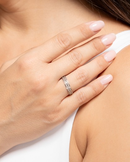 Alianza de boda Satinada